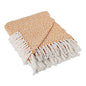 DII Rustic Farmhouse Double Diamond Woven Throw, 50x60, Pumpkin Spice - color: Pumpkin Spice