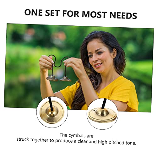 Cymbals Bell Meditation Chime for Yoga Buddhism Tibetan Bell Religious Musical Instrument Easy to Carry Harmonic Tones Positive Energy Handcrafted Long-lasting