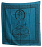 Buddha Indian Cotton Yoga Meditation Prayer Altar Cloth (40" x 40") (Turquoise) - color: Turquoise