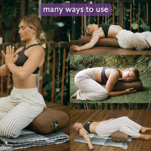 Hugger Mugger Standard Yoga Bolster - Firm, Supportive, Handmade, Durable - color: Aqua
