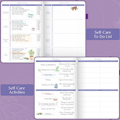 Legend Self-Care Journal – Guided Daily Reflection Journal to Support Mental & Physical Health – Daily Mood, Meditation & Personal Development Notebook – 7.1x10.5”, Lasts 3 Months (Purple) - color: Purple