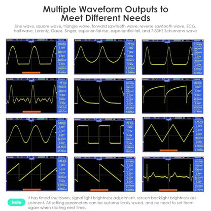 Schumann Resonance Generator 7.83Hz, Adjustable Frequency Healing Device 0.001Hz-200kHz, Pure Sine Wave Frequency Generator Sound Therapy Machine for Deep Sleep, Anxiety Relief, Yoga & Meditation