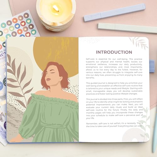 Clever Fox Self-Care Journal Premium – Daily Gratitude & Mental Health Notebook for Women – Reflection & Personal Development Journal (Periwinkle) - color: Periwinkle