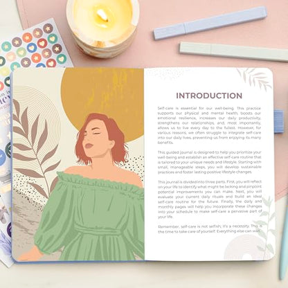 Clever Fox Self-Care Journal Premium – Daily Gratitude & Mental Health Notebook for Women – Reflection & Personal Development Journal (Periwinkle) - color: Periwinkle