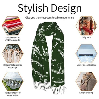 Supdreamc Cashmere Feel Scarf Soft Women Warm Cozy Scarves Multiple Colors - color: Picture (178)