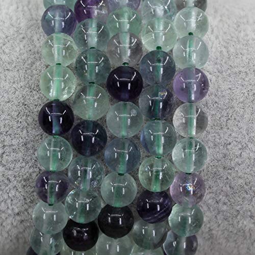 Keleny Semi Precious Crystal 6mm Round Beads Rock Yoga Stretch Bracelet 7 Inch Unisex Unisex - color: Clear,Green