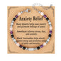 Natural Healing Crystal Bracelet for Women, Triple Protection Anxiety Relief New Beginnings Good Luck Empath Protection Jewelry Gift for Friends Daughter Mom 6.5+1.8 Inches - style: Anxiety Relief