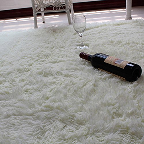 Ruilogod Round Bedroom Living Room Yoga Carpets Area Rugs Footcloth Beige (id: a0b d19 f10 83a 4ef