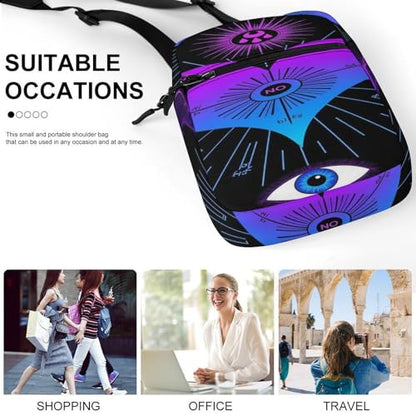 Stylish Messenger Bags Easy to Clean, Sling Backpack with Zipper, Crossbody Bag for Gym - color: Picture(348)
