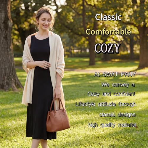 Pashmina shawls and wraps for Evening Dresses Scarf for Women Winter Shawl Wraps for Women Weedings - color: Cream