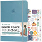 Clever Fox Inner Peace Journal – Guided Stress & Anxiety Relief Journal with Prompts – Healing & Self-Discovery Notebook for Women & Men (Aquamarine) - color: Aquamarine