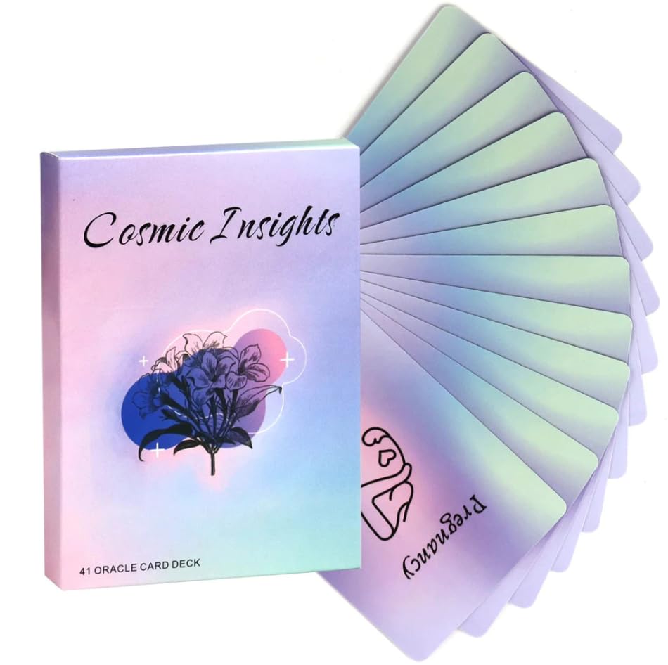 41 Insight Message Cards Deck – Daily Clarity & Reflection Cards, Compact 10.4 × 7.3 cm, English Version