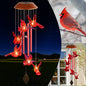 Cardinal Wind Chime, Solar Sound Windchime, Wind-Chime Outdoor, Garden Decor, Yard Decor, Gifts for Women, Mom Gifts, Gardengifts, Grandma Gift