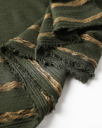 WINCESS.YU Women Gradient Scarf Long Shawls and Wraps Fashion Plain Pashmina Formal Scarf - color: Lx92-green