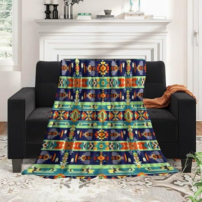 Adults Men Women Extra Soft Blankets, Abstract Geometric Ethnic Tribal Style Keep Warm Throw Blankets Oversized Wearable Blanket, Office Blankets - color: Pattern 14, size: 60x80inch-adults