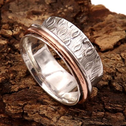 Silver Plated Meditation Ring Men & Women All Size Gift Item Handmade Jewelry T02