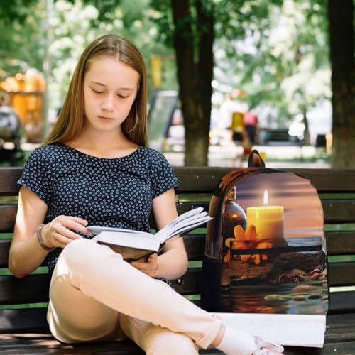 Candles Meditation Stones Travel Backpack for Women Work Business Backpack Purse 15.6 Inch Laptop Backpack for Men