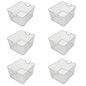 YBM Home Kitchen Pantry Organizer Wire Basket for Shelves, Cabinets, Pantry, Countertop, Mesh Open Storage Bin Metal Basket for Organizing Food Supplies 10” x 9” x 6”, Pack of 6, Silver - size: 10” x 9” x 6”