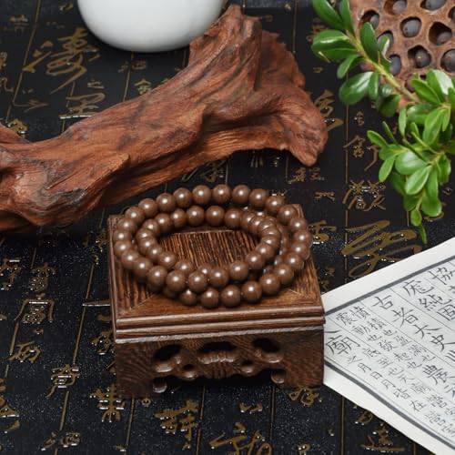 DomKim Handmade Chinese Fragrant Botanical Beads Herbal Incense Mala Bracelet Natural for Calm, Aromatherapy - size: 8mm*72