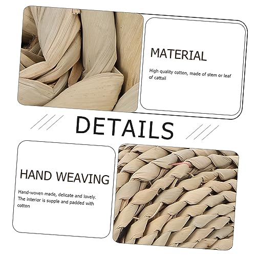 KICHOUSE Thicken Meditation Mat Cotton Yoga Mat for Women Home Round Seat Photo Background Pad