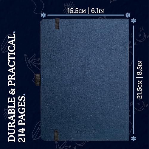Dingbats* Dream Journal - Guided Dream Diary for Recording and Reflecting on Dreams, Symbols & Insights - Thick Paper Hardcover Thread-Bound Journal Notebook with Elastic Closure, Pen Loop & Pocket