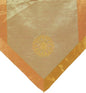 Altar Cloth Or Wall Hanging - Embroidered - Wheel of Dharma - Green Lime - color: Dharma Wheel Green Lime
