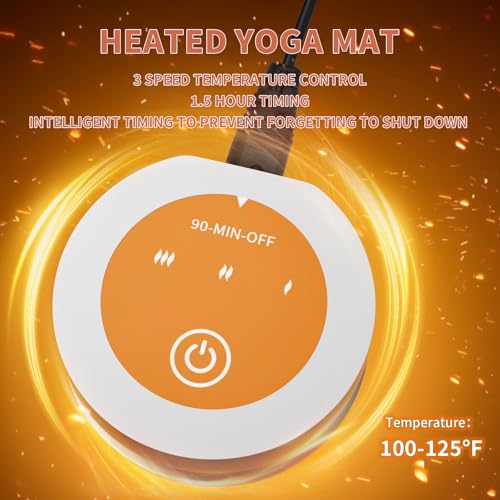 Heating yoga mat, warm yoga pad, more comfortable fitness mat in winter, yoga and meditation bio-mat