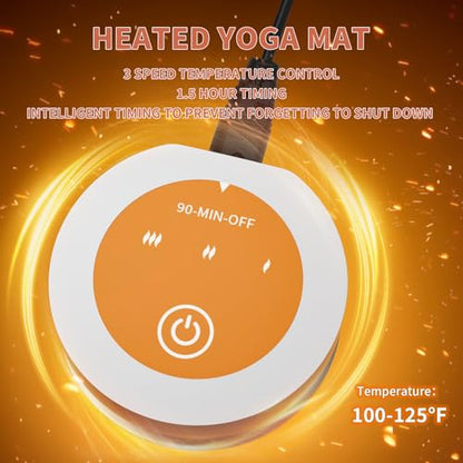 Heating yoga mat, warm yoga pad, more comfortable fitness mat in winter, yoga and meditation bio-mat