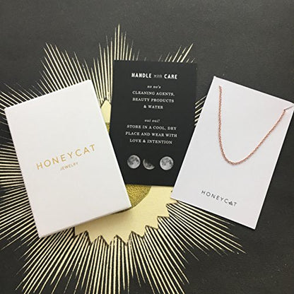 Honeycat Thin Chain Plain Bracelet in Gold, Rose Gold, or Silver | Minimalist, Delicate Jewelry - color: Rose Gold