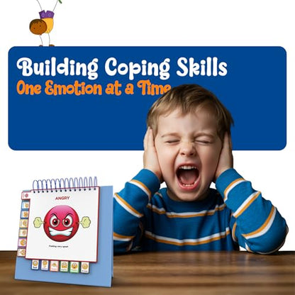I Know What to Do Flipbook | Emotions Wheel & Feelings Chart | Emotional Regulation Tool for Home, Class, or Calm Down Corner | Helps Kids Learn Coping Skills | Autism Must-Have