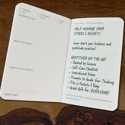 Pocket-Sized Gratitude Journal 3-Pack - Mandala Set (Manage Stress & Anxiety, Mental Health Support, Self-Care Checklist, Prompts, 3.5" x 5.5", 36 pages)