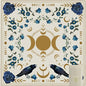 Knana Tarot Altar Cloth - Silk Witchcraft Mat for Reading - Includes Tarot Card Bag (Sun Moon) - color: Sun Moon