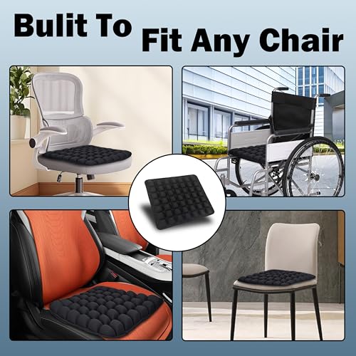 Comfortable 3D Air Cell Seat Cushion, Air Inflatable Pressure Relief Seat Bolster for Wheelchair, Car, Office, Home Living, Sondur Travel Cushion with Adjustable Firmness (49-Point Cushion) - size: 49-point cushion