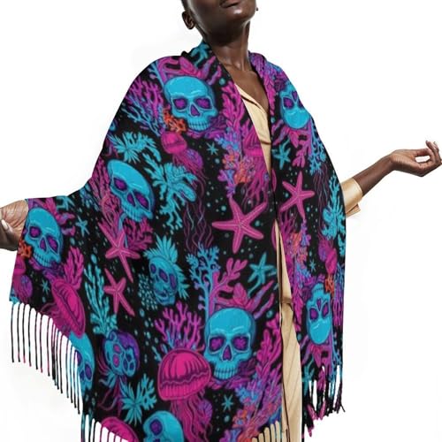 Big Oversized Long Scarves Pashmina Shawl Wrap Women gifts - color: Picture (651)
