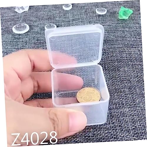 LIFKOME 50pcs Transparent Plastic Storage Box Mini Organizer for Crafts Tools and Medicine Durable Material for Easy Identification and Convenient Use