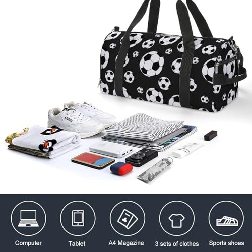 Soccer Balls Football Large Capacity Portable Fitness Bag, Easy to Carry - color: soccer balls football