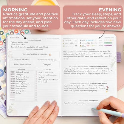 Clever Fox Self-Care Journal Premium – Daily Gratitude & Mental Health Notebook for Women – Reflection & Personal Development Journal (Lavender) - color: Lavender