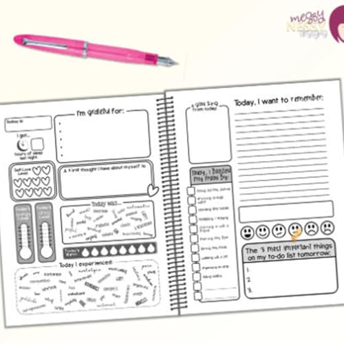 Mental Health Mood Journal – Your Daily Self-Care Companion, Guided Mental Health Journal, 90 Day Mood & Anxiety Tracker with Prompts for Gratitude, Self Care, Sleep & Stress Management (#a) - color: #a