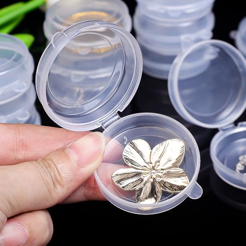 Mini Plastic Storage Box Containers Transparent Portable Organizer Holder Jewelry Rings Packaging Case,5PCS - size: 5PCS