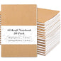 feela 30 Pack Kraft Notebooks, A5 60 Lined Pages Notebooks and Journals for Women Girls Students Making Plans Writing Memos Office School Supplies, 8.3 X 5.5 in - style: Lined-30 Pack