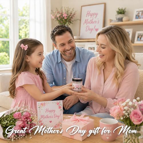 Mothers Day Gifts for Mom from Son Daughter- Positive Tulip Jar 60 Positive Affirmation Card, First Time Mothers Day Birthday Gifts for Mom Stepmom Mother in Law Wife from Daughter Son Husband - color: Positive Tulip