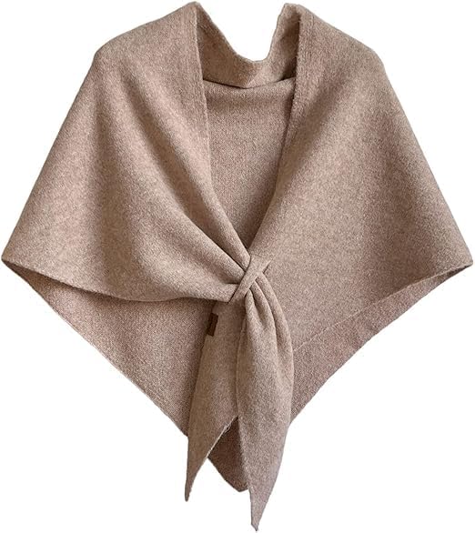 Shawl Wraps for Women, 2026 Pashmina Wraps for Women, Cashmere Wrap Knitted Shawls Shoulder Top Sweater Shawl Scarf (khaki)