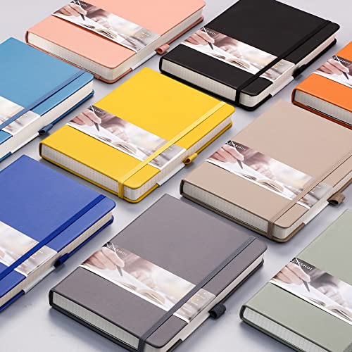 EMSHOI Graph Paper Notebook - 256 Pages A5 Graph Notebook/Journal, Hard Cover, 120gsm Thick Paper, Smooth PU Leather, Inner Pocket, 5.75'' × 8.38''-GrayBlue - color: GrayBlue, size: A5-Graph