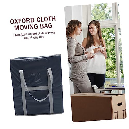 1Pc Extra Oxford Cloth Moving Storage Bag Durable Zippered Bedding Pouch for Clothes and Quilts for Packing and Organizing Essentials