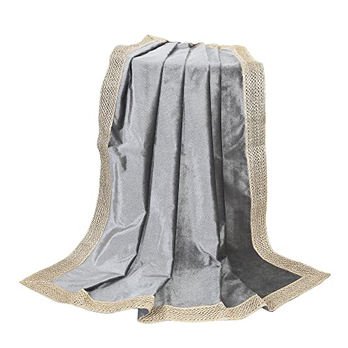 Indian Consigners Small Solid Color Velvet Cloth for Multipurpose Use (Silver) - color: Silver