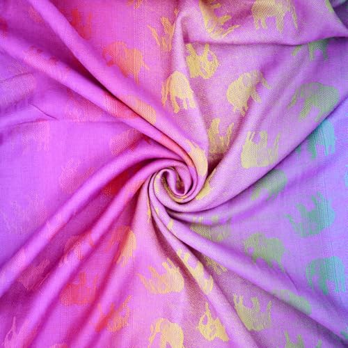 Rave Pashmina Scarf, Fashion Colorful Shawls and Wraps Soft Festival Scarves - color: E-purple (Horse Pattern)