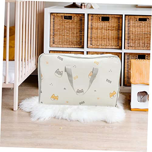 Holibanna 2pcs Oxford Fabric Storage Bags Large Capacity Clothing Organizers for Travel Home Durable and Space-saving Design for Quilts and Clothing Cute Design Medium Extra Large