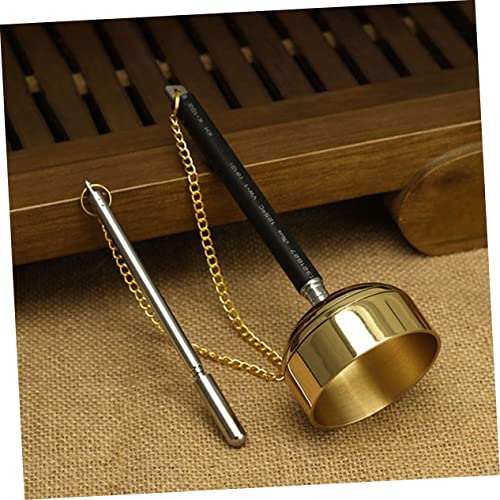 Temple Supplies Meditation Bell Meditation Cushion Brass Call Bell Dinner Bell Desk Topper Classroom Bell Handbell Instrument Handheld Bell The Bell Metal Nurse Desktop(1pcs) - color: 1pcs