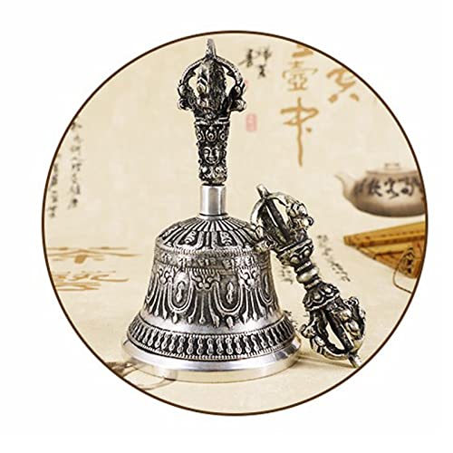 Hand Bell, Use This Bell to Help The Mind Enter A Calm, Meditative Space Or to Ring at The End of A Sound Bath to Signal Completion(6.7cm) - size: 6.7cm