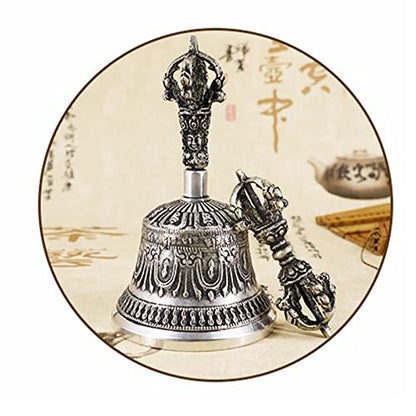 Hand Bell, Use This Bell to Help The Mind Enter A Calm, Meditative Space Or to Ring at The End of A Sound Bath to Signal Completion(6.7cm) - size: 6.7cm